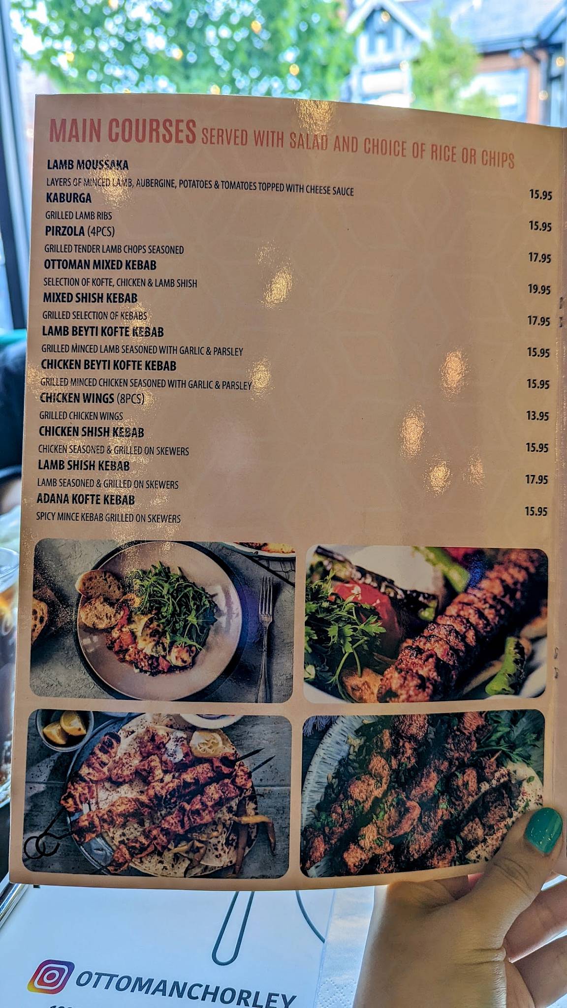 Menu at Ottoman Grill & Bar, Chorley