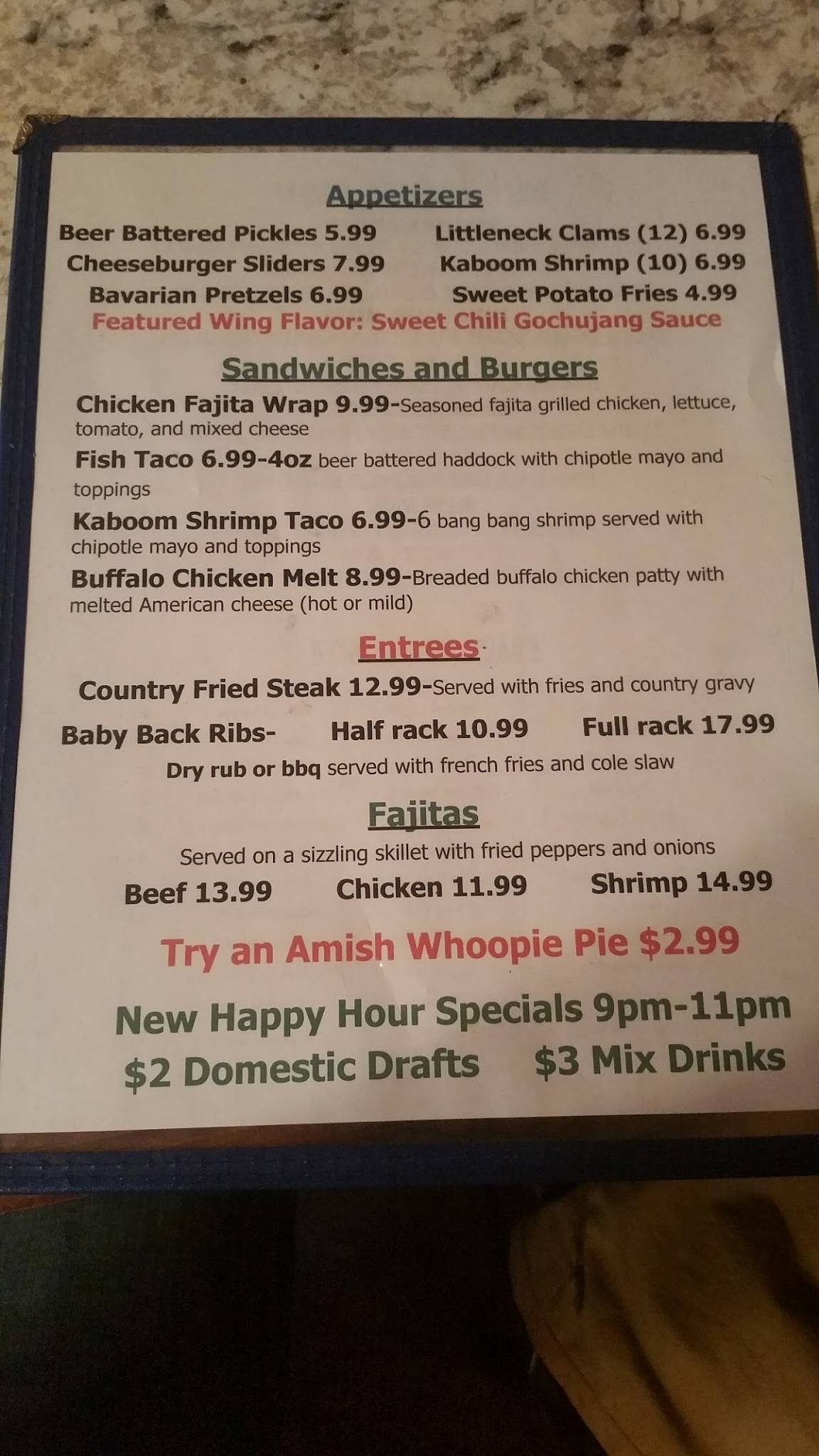 Menu at Palmerton Hotel pub & bar, Palmerton, 304 Delaware Ave