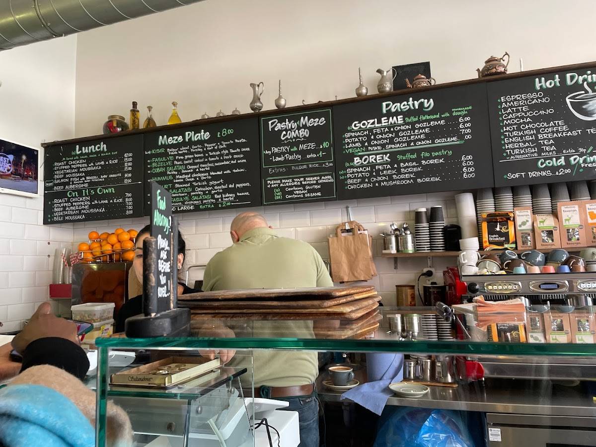 Menu at Pitted Olive Cafe Restaurant, London
