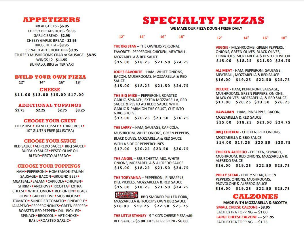 Menu At Stan s Late Night Pizza Pizzeria Kingman menu-at-stan-s-late-night-pizza-pizzeria-kingman