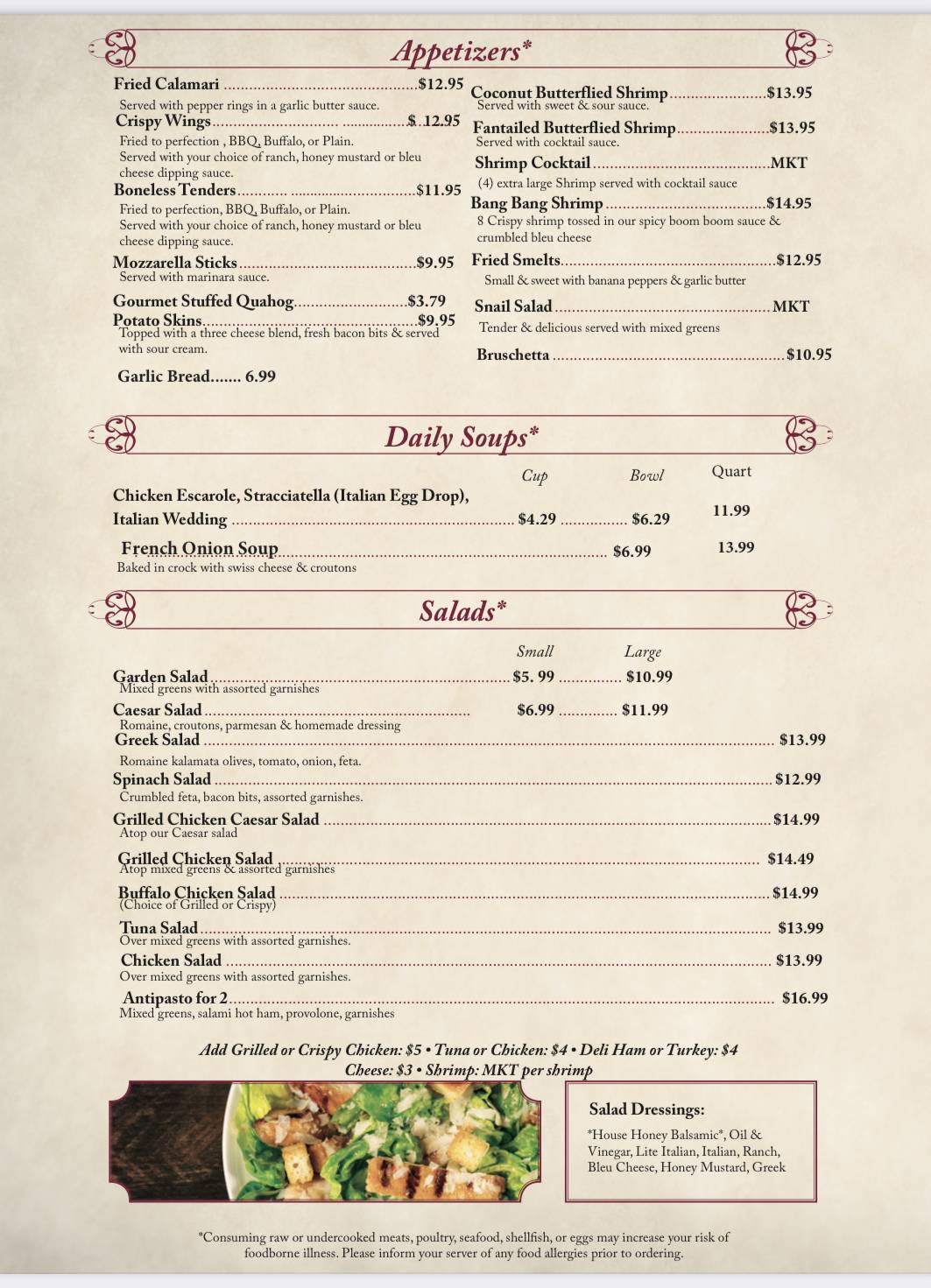 Menu at Cherry Hill Grill pub & bar, Johnston