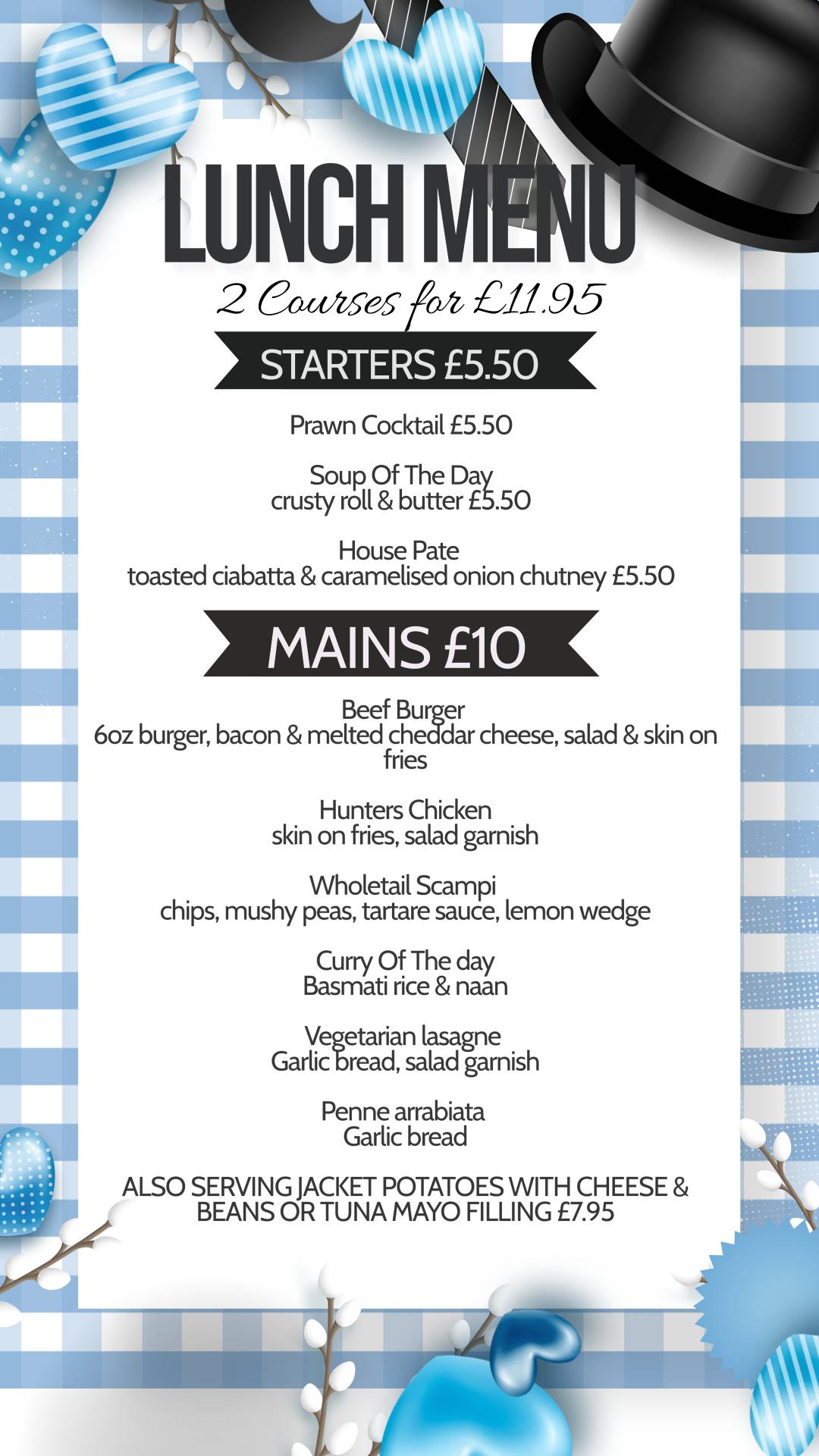 Menu at The Little Pack Horse Steak & Pie House pub & bar, Bewdley
