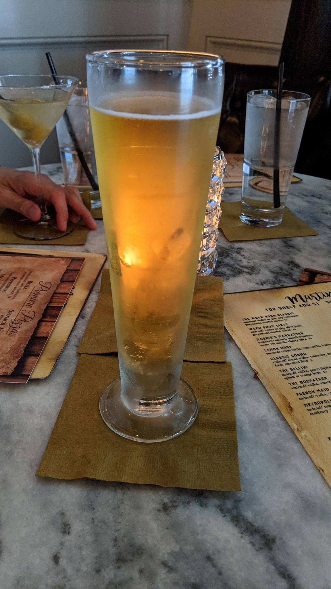 Menu at Wood Room Martini & Wine Bar, Willoughby Hills