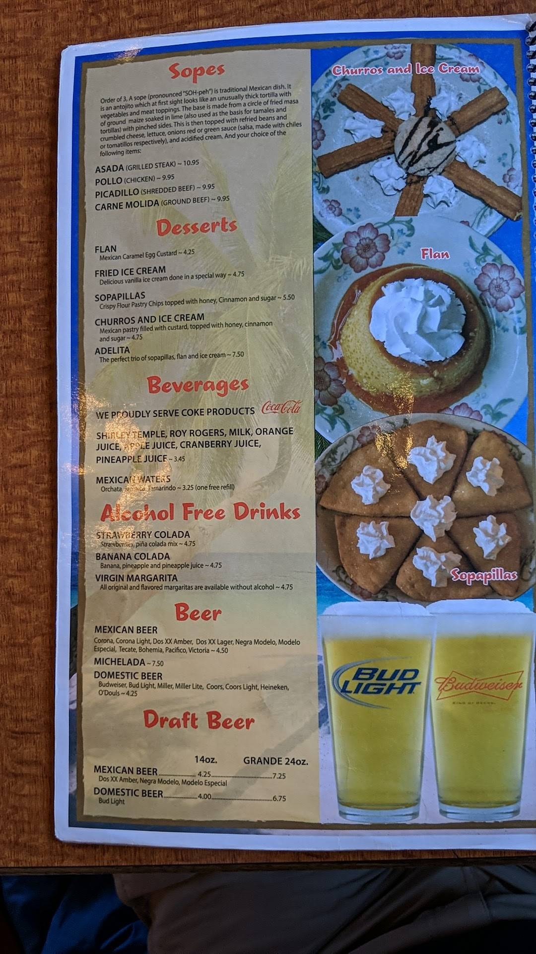 Menu at Pueblo Viejo Mexican Restaurant Stetson Hills, Colorado Springs
