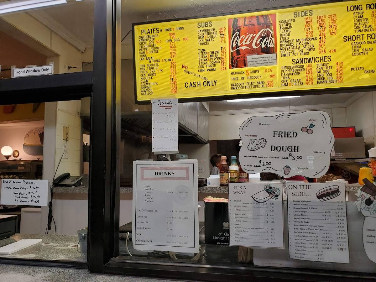 Menu at Carol's Dairy Bar, Fitchburg