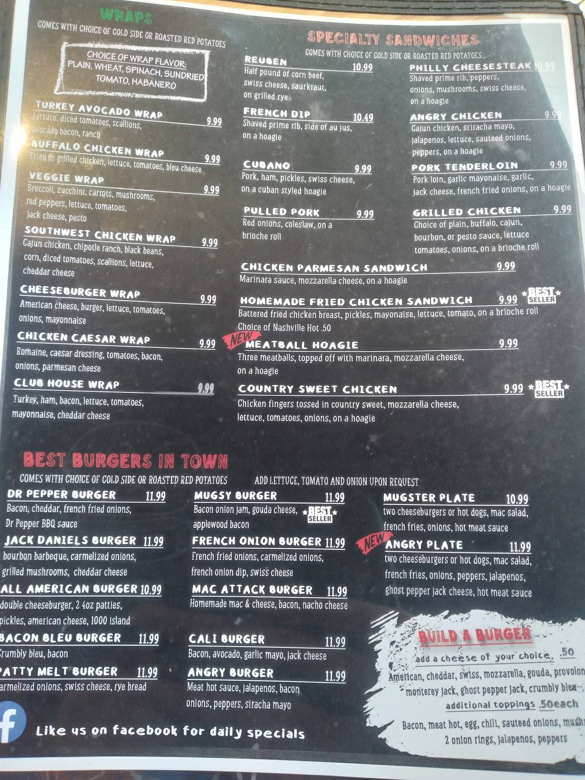 Menu at Mugsy’s Family Restaurant, Bloomfield