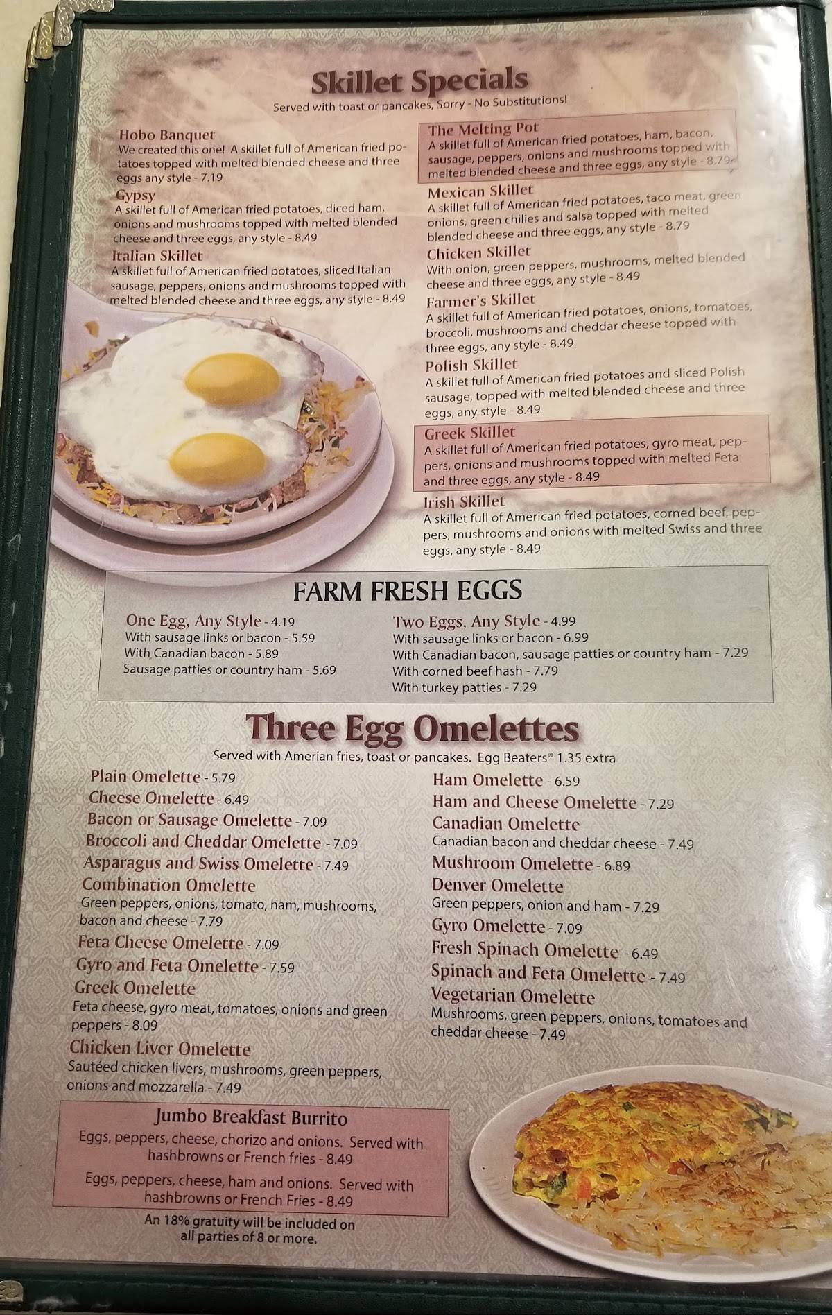 Menu at New Petros Restaurant, Hammond