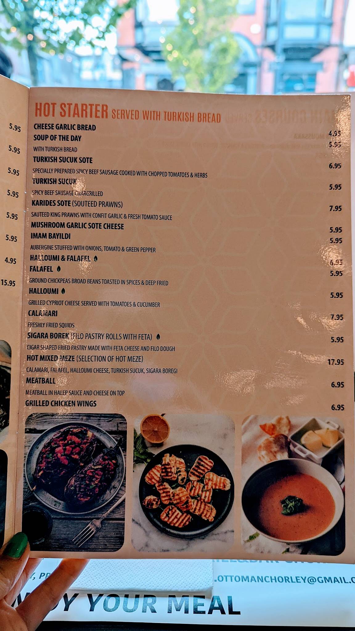 Menu at Ottoman Grill & Bar, Chorley