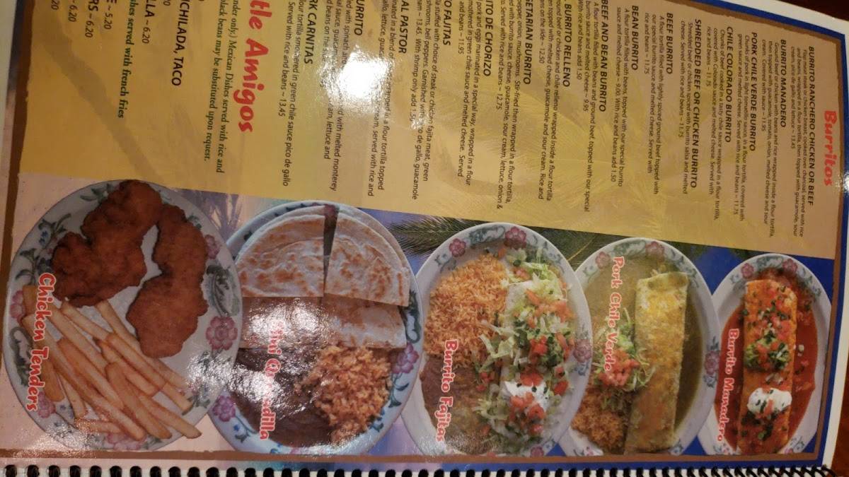 Menu at Pueblo Viejo Mexican Restaurant Stetson Hills, Colorado Springs