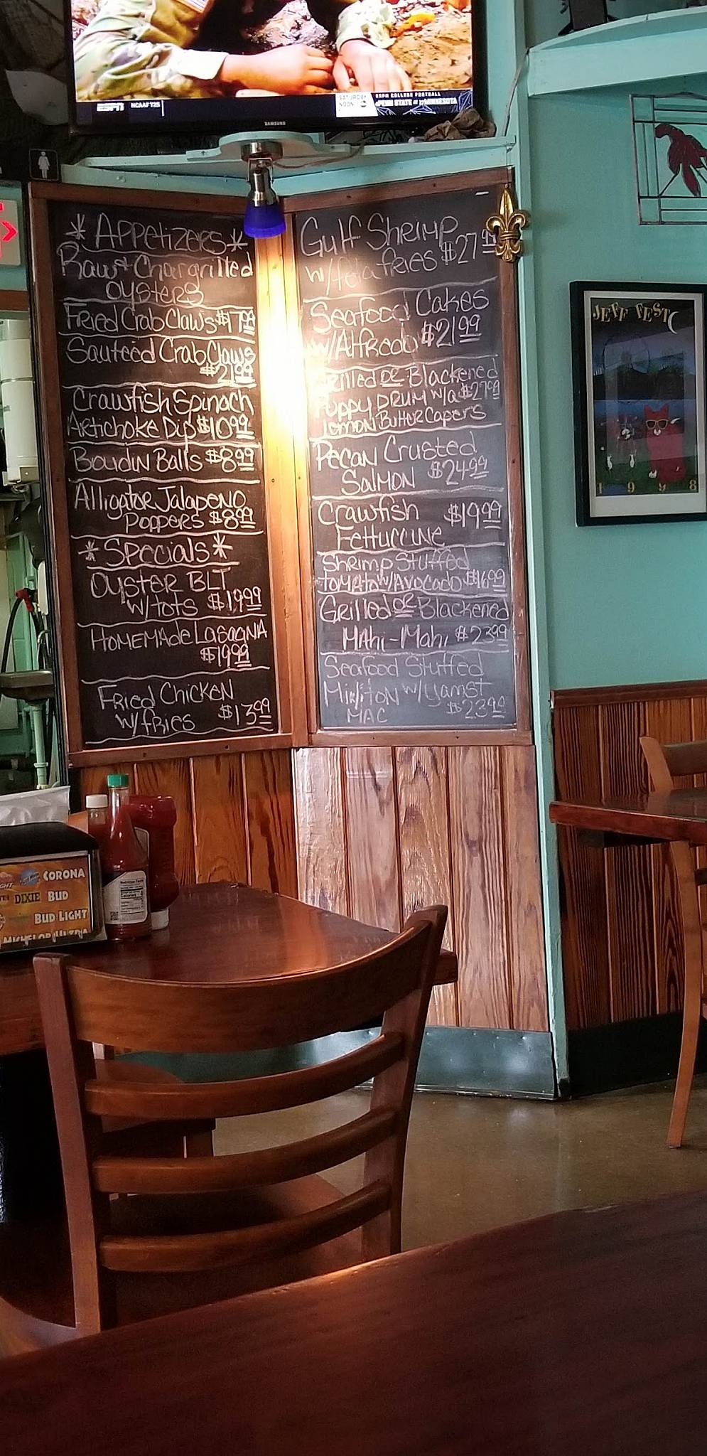 Menu at The Galley Seafood restaurant, Metairie, Metairie Rd