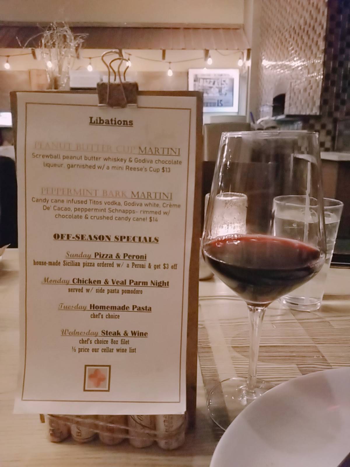 Menu at Sello's Italian Oven & Bar, Ocean City