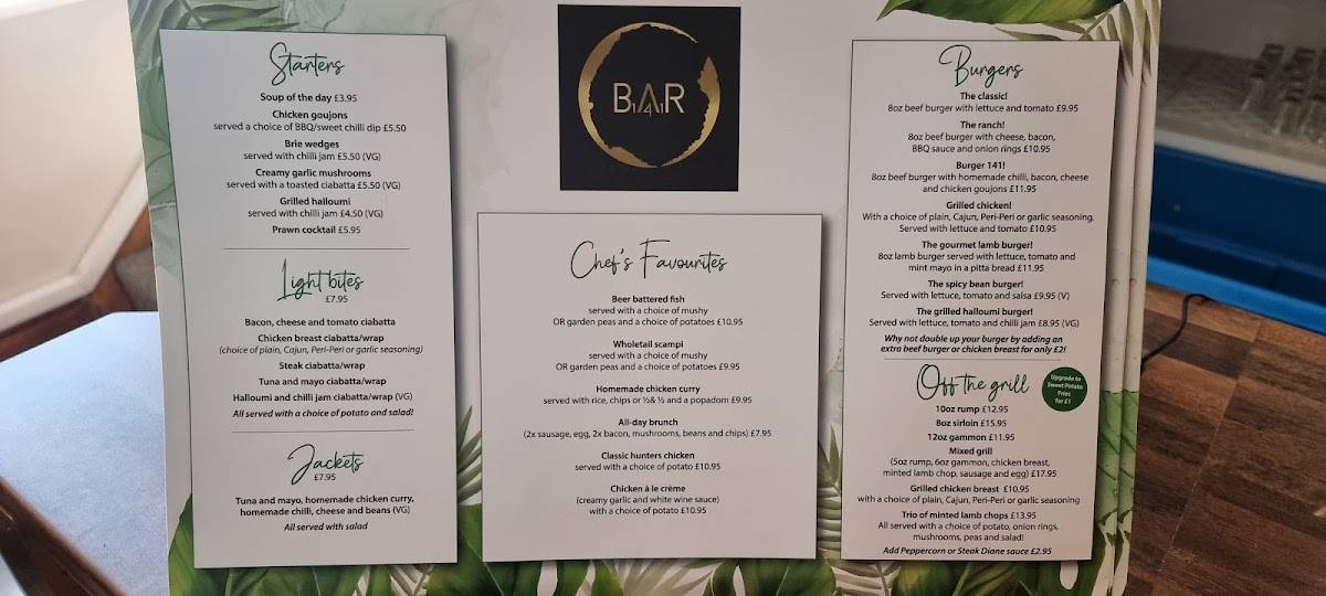 Menu At Smiths Arms Pub Bar Swansea Swansea Enterprise Park