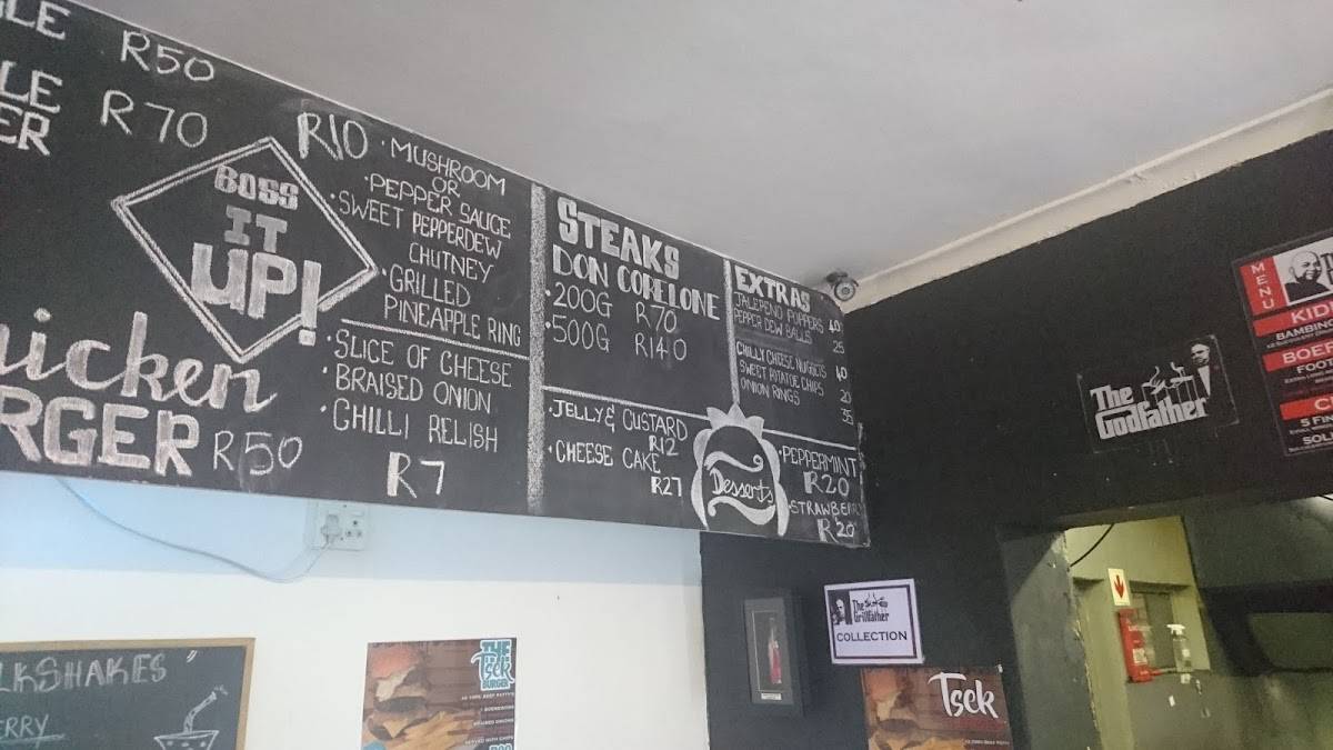 Menu at The Grillfather Mitchells Plain restaurant, Cape Town