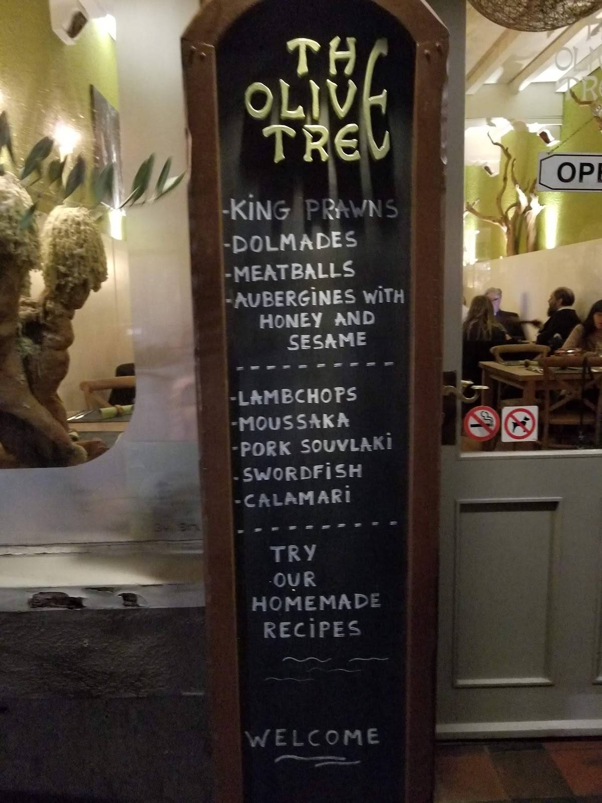 Menu at The Olive Tree Brugge, Bruges