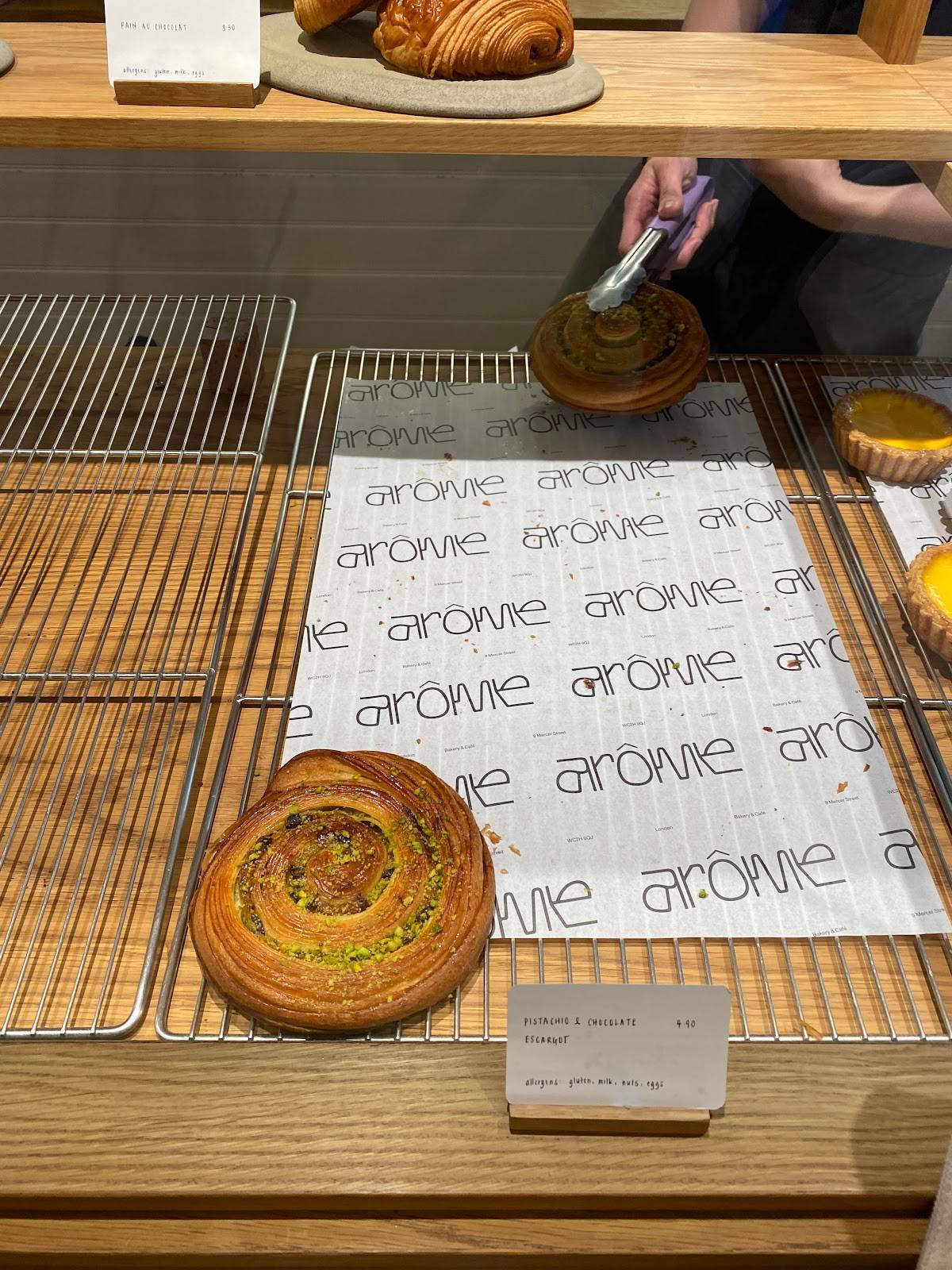 Menu at Arôme Bakery Mercer Street, London