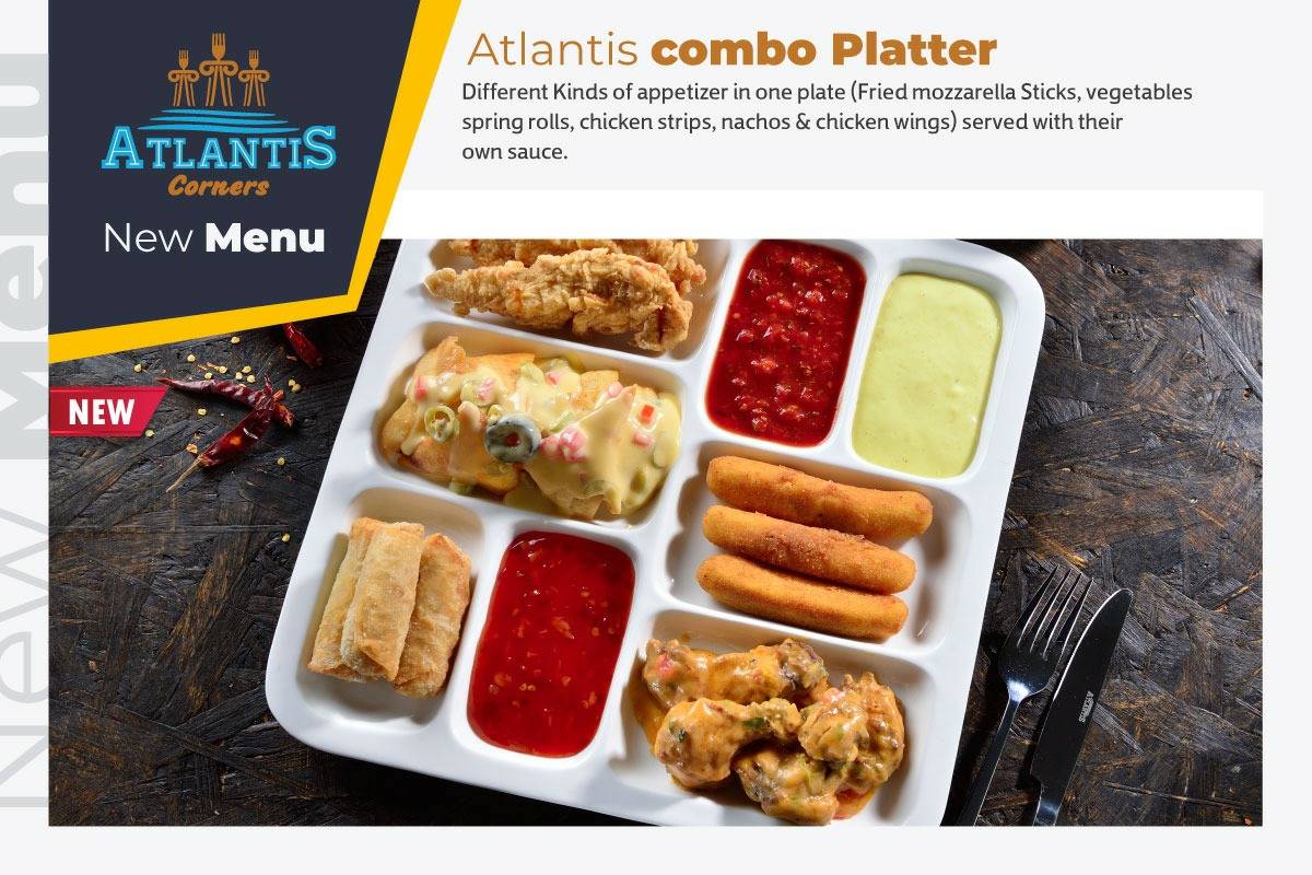 Menu au Atlantis Corners Restaurant & Cafe, Le Caire, Abdulaziz Al Saud