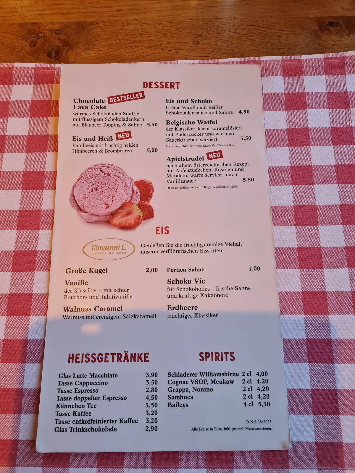 Speisekarte von BLOCK HOUSE Braunschweig steakhaus, Braunschweig