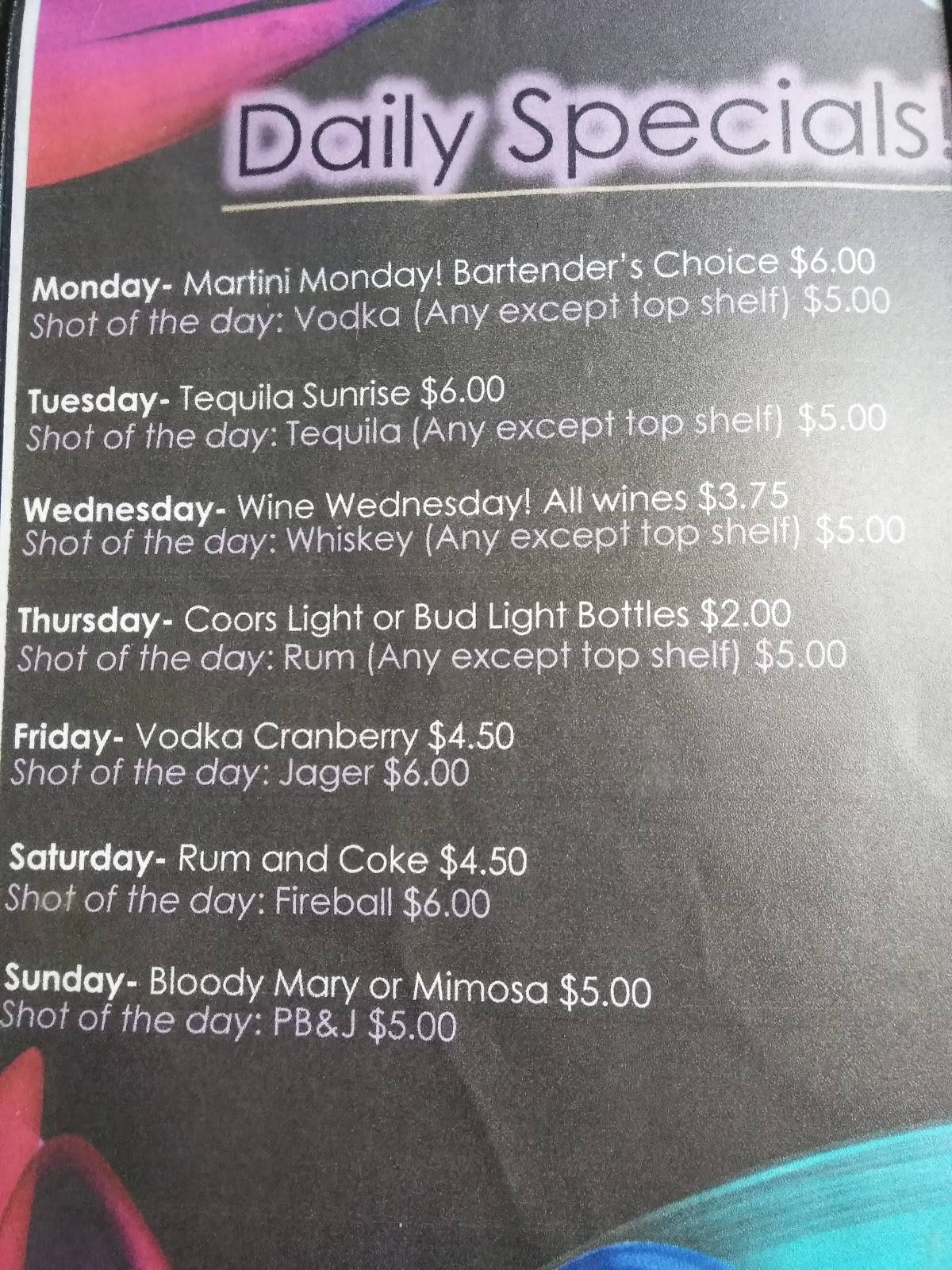 Menu at Bob's Cafe, Moses Lake