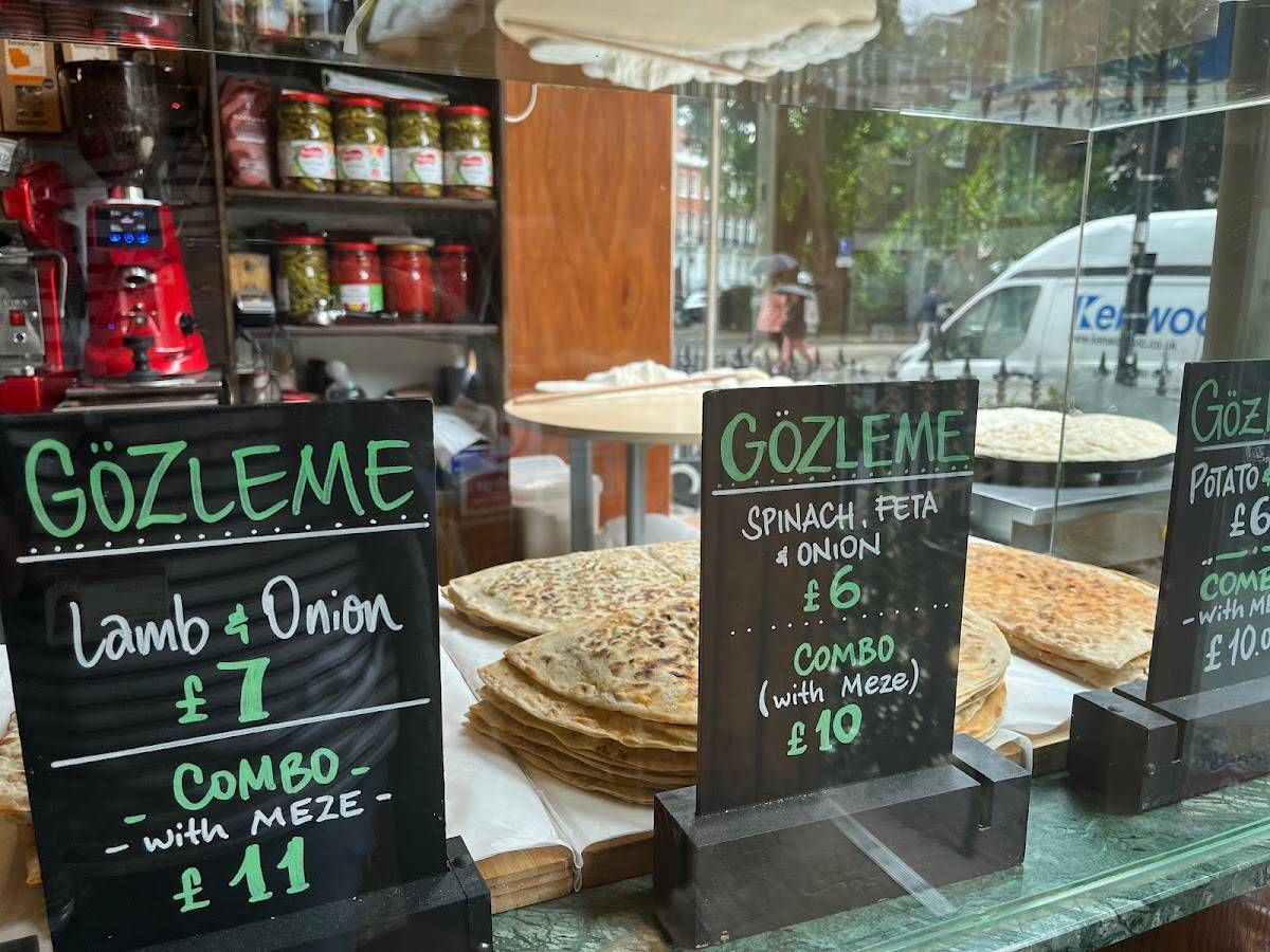 Menu at Pitted Olive Cafe Restaurant, London
