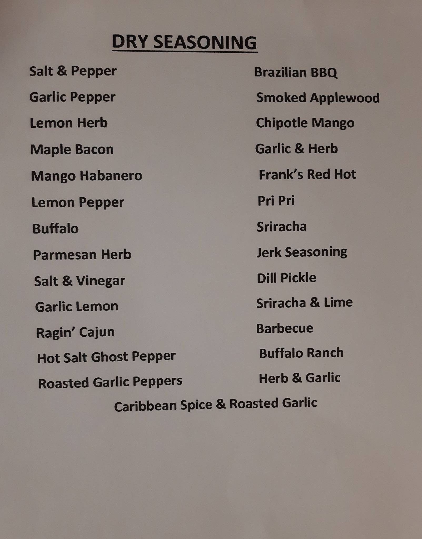 Menu at Carbon Valley Hotel pub & bar, Carbon