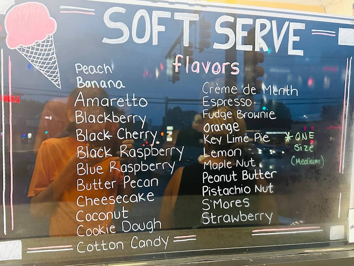 Menu at Carol's Dairy Bar, Fitchburg
