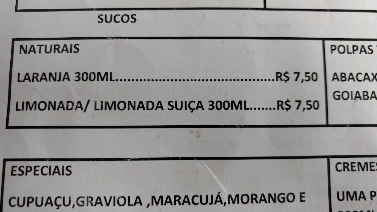 Menu Em Casa De Biscoitos Mineiros Restaurante Bras Lia Rua Norte