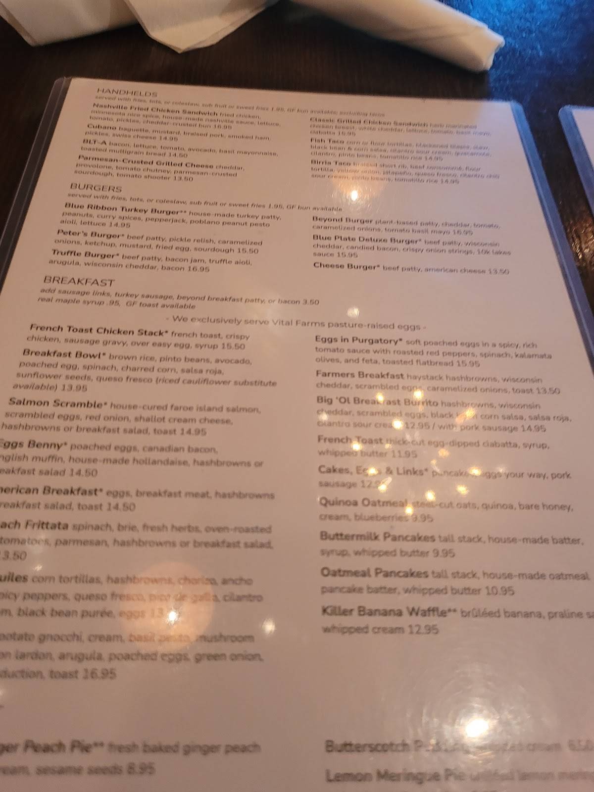 Menu at Edina Grill pub & bar, Edina