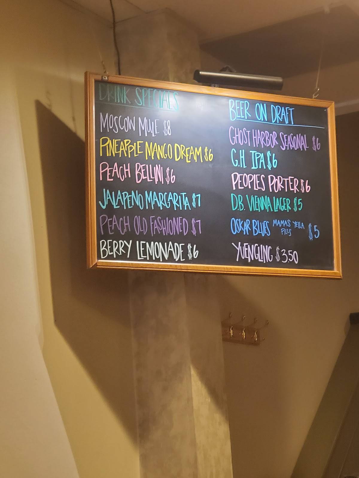 Menu at Cypress Creek Grill restaurant, Elizabeth City