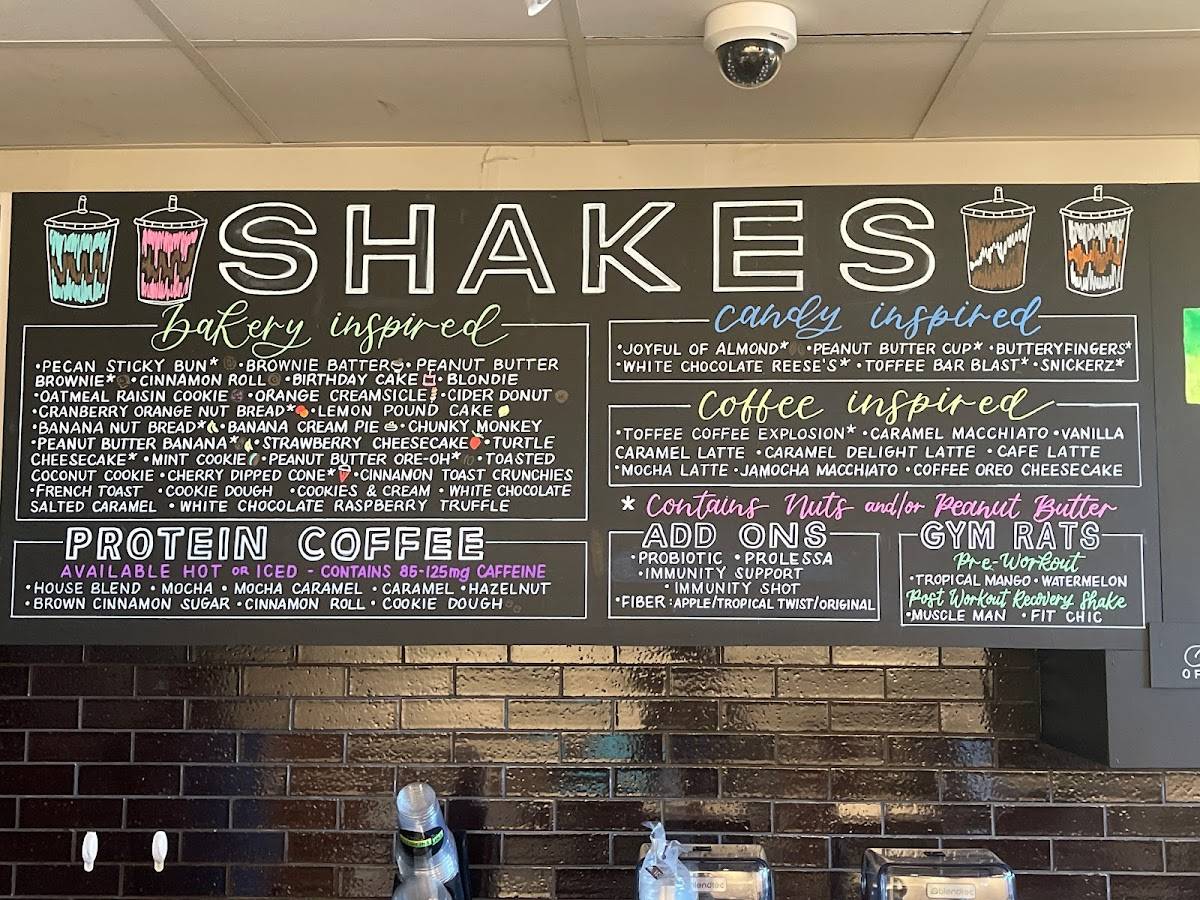 Menu at Energized Nutrition cafe, Rochester