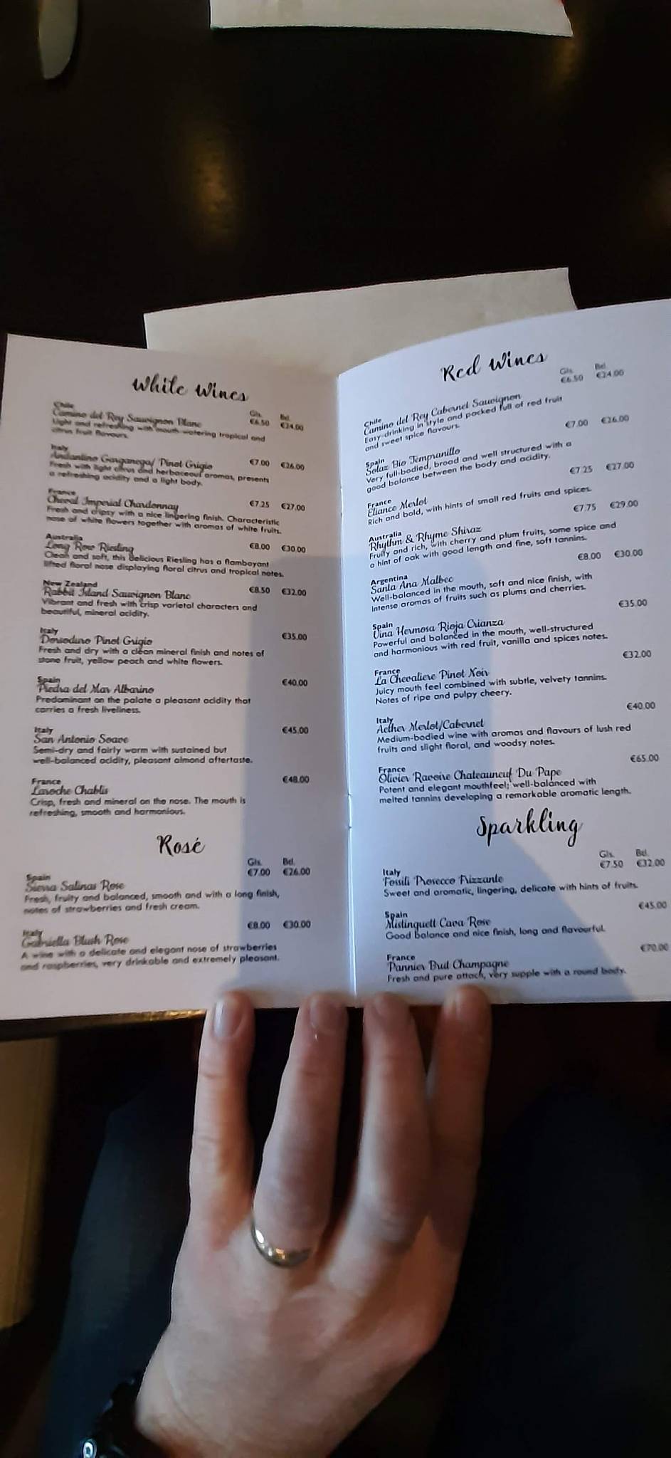 Menu at Fifty50 Ashbourne pub & bar, Ashbourne