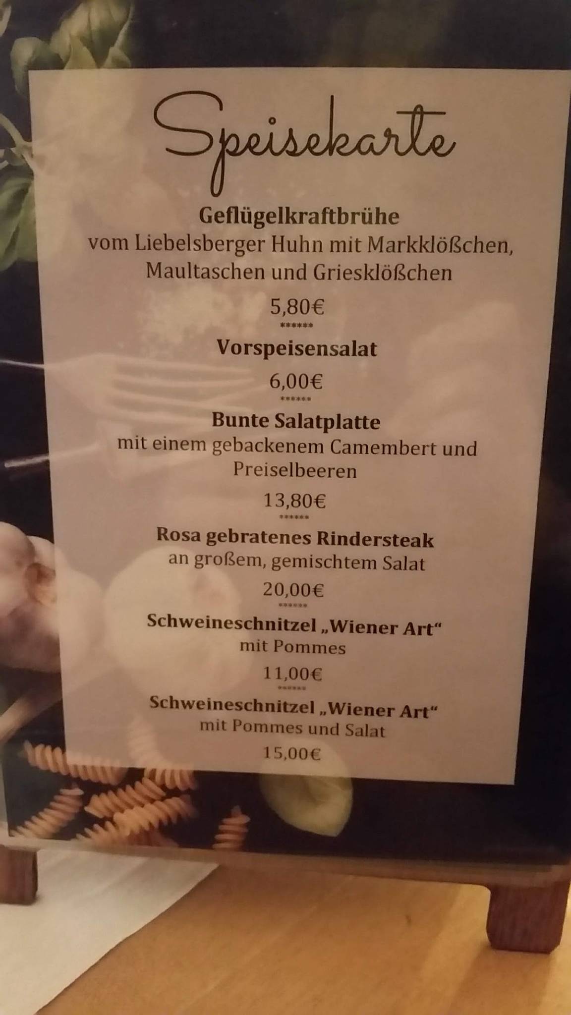 Speisekarte Von Gasthof Zum L Wen Restaurant Ebhausen