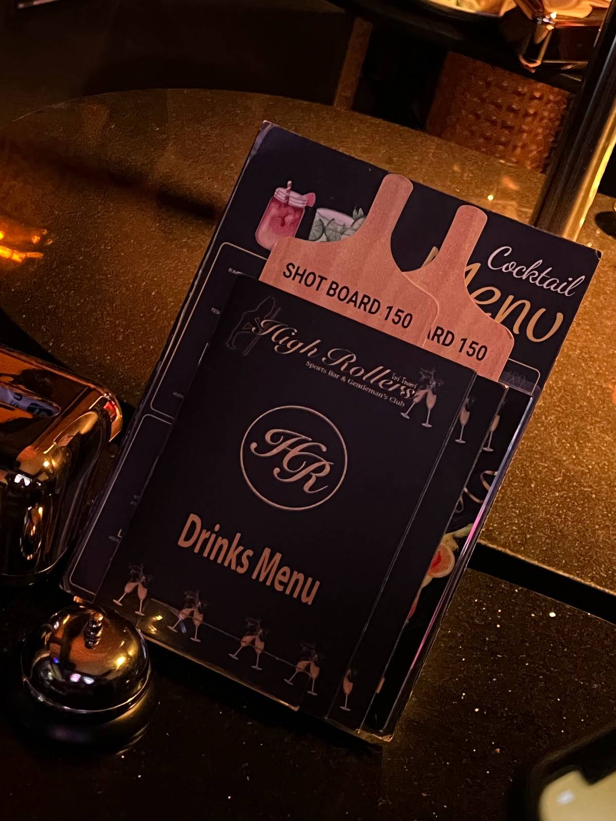 Menu at High Rollers Sports Bar And Gentleman's Club, Pattaya City
