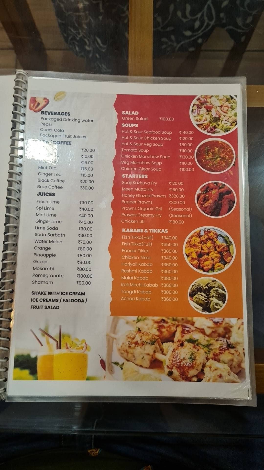 Menu at Darbar Seafood Restaurant Kakkanad, Kochi