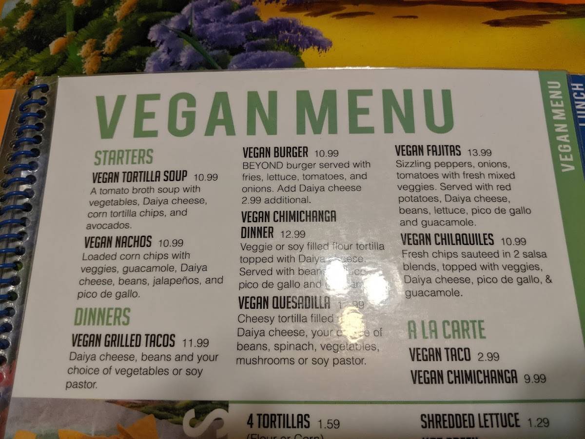 Menu at La Plaza F!esta restaurant, Madelia