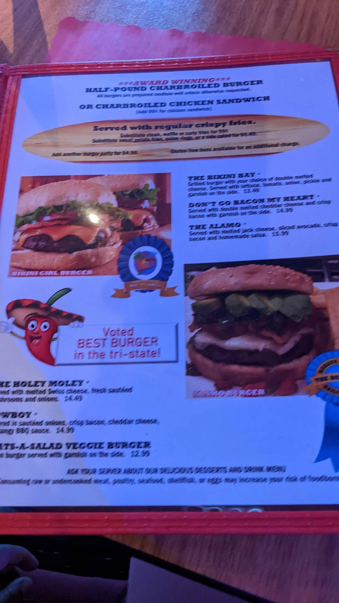 Menu at Bikini Bay Sports Bar & Grill, Laughlin, S Casino Dr Suite 114