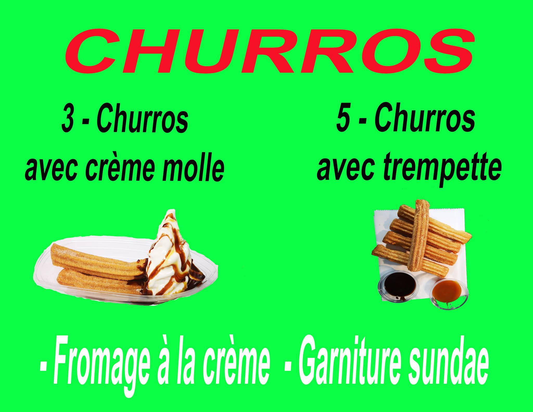 Menu au Le Roi Du restaurant, TracadieSheila
