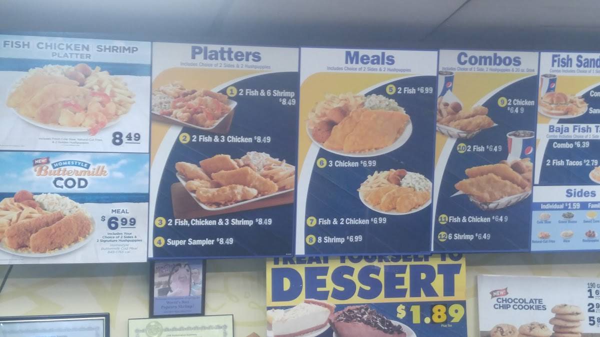 menu des argents de Long John