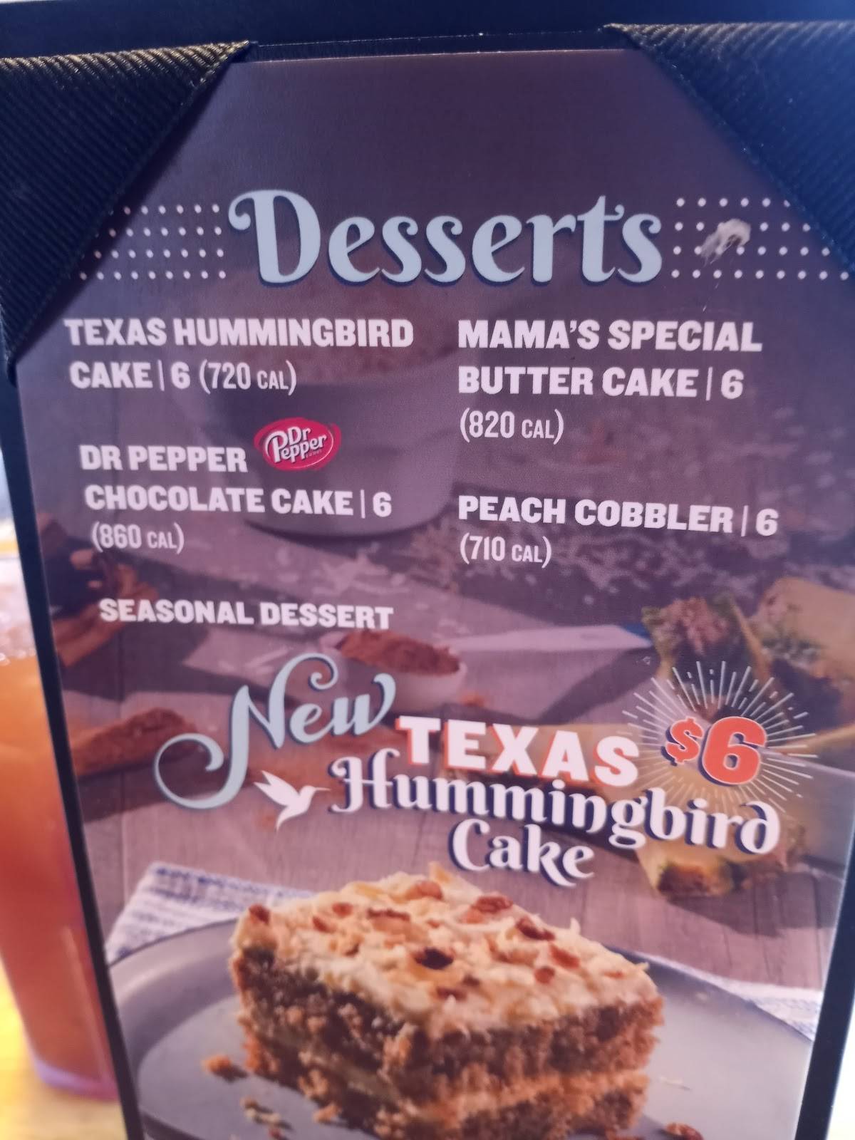 Menu at Cotton Patch Cafe, Lubbock