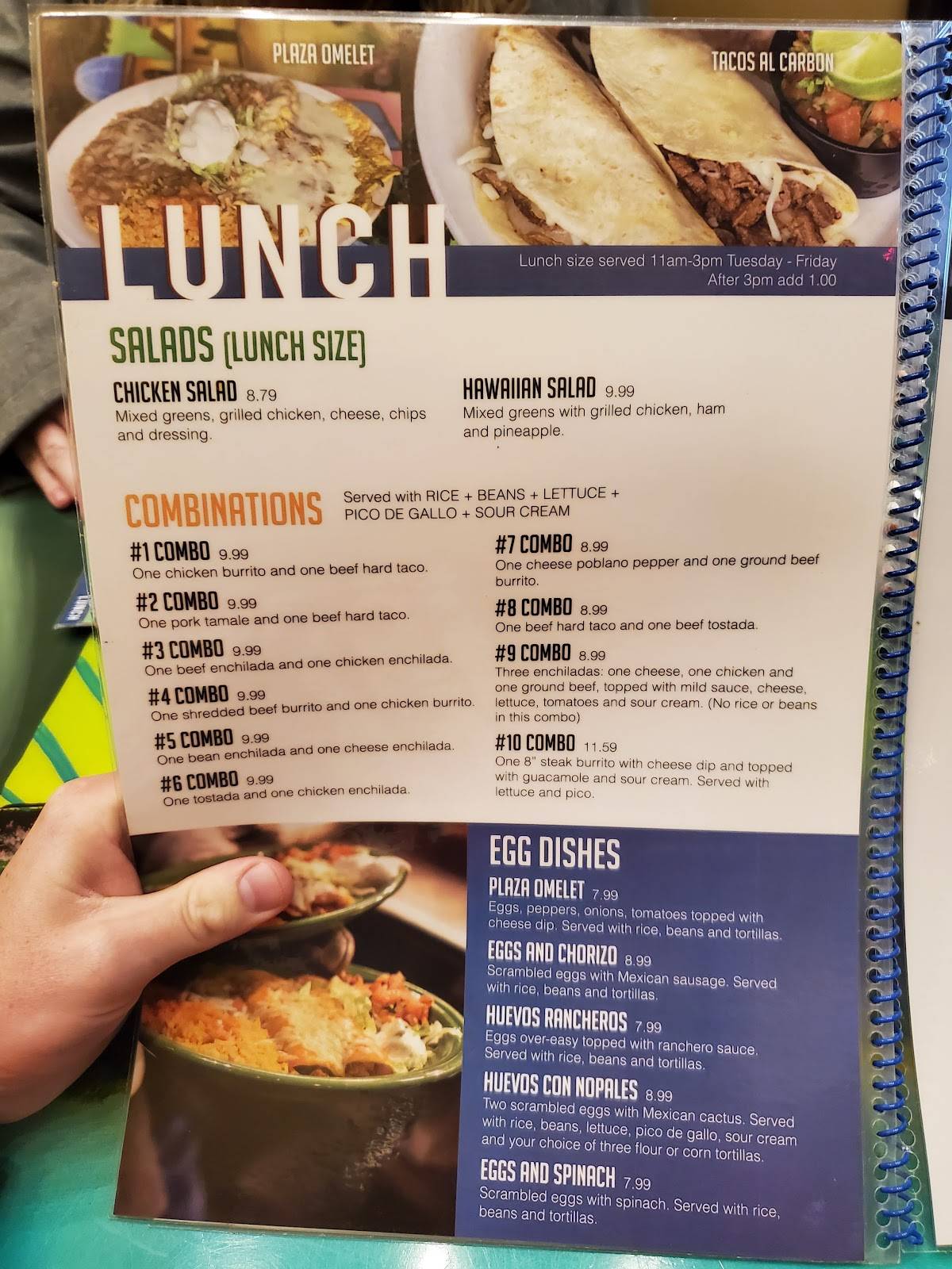 Menu at La Plaza F!esta restaurant, Madelia