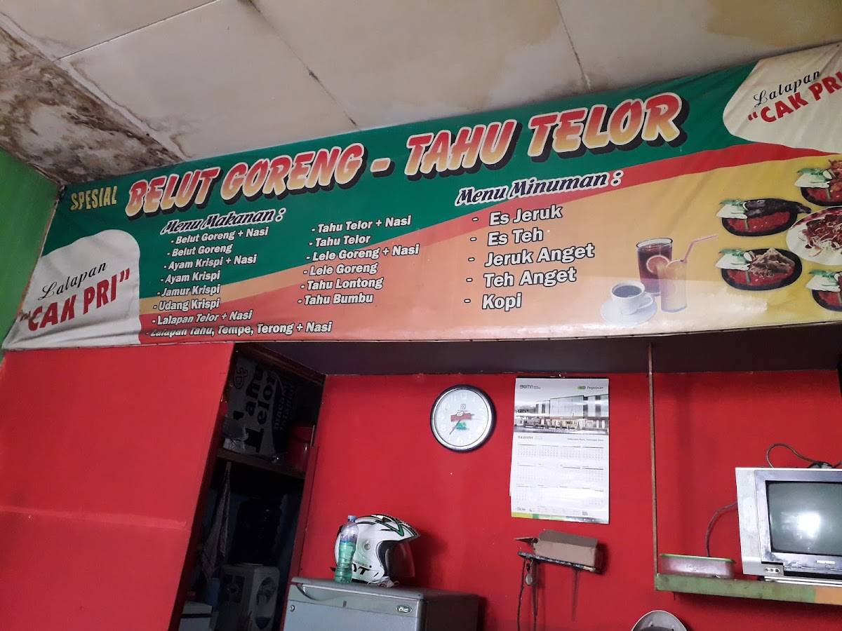 Menu at Lalapan cak pri spesial belut goreng & Tahu telor restaurant ...