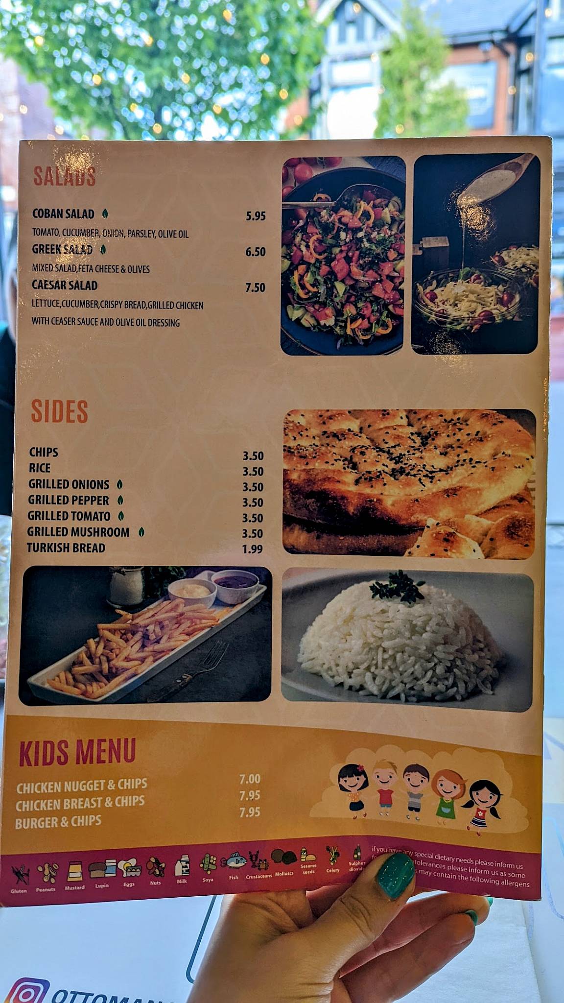 Menu at Ottoman Grill & Bar, Chorley