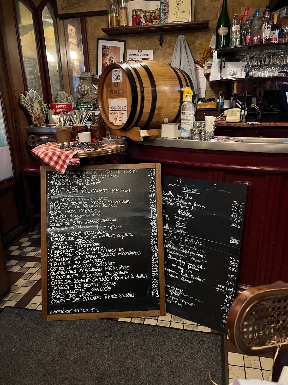 Menu At La Tour Montlhéry - Chez Denise Restaurant, Paris, 5 Rue Des ...