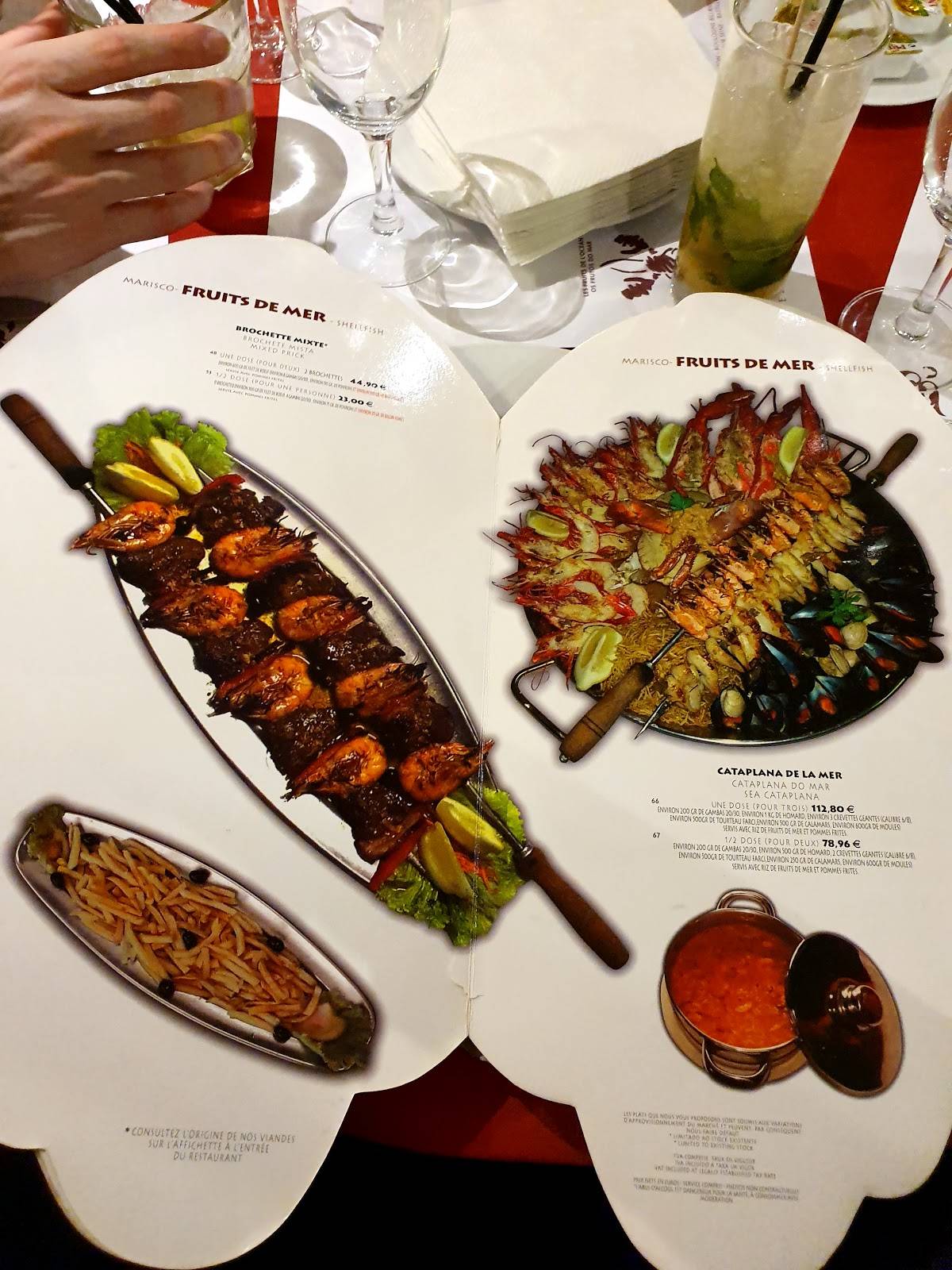 Menu au Pedra Alta restaurant, 54 Rte de Paris