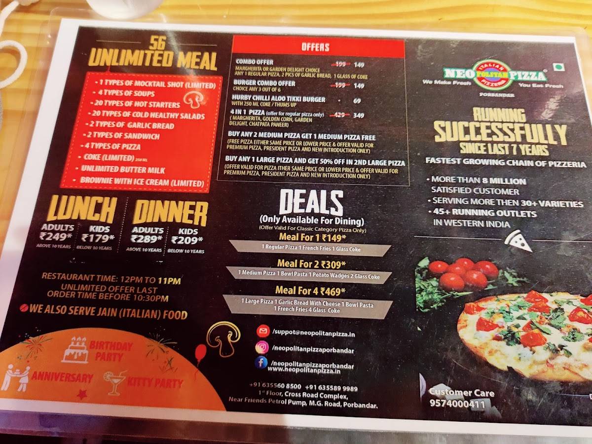 Menu at Pizza Peel, Porbandar, 1st Floor