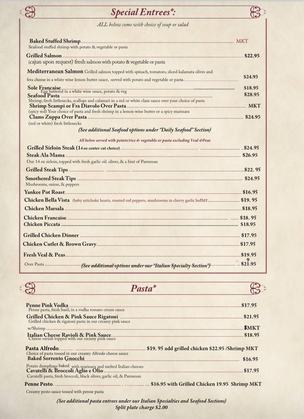 Menu at Cherry Hill Grill pub & bar, Johnston