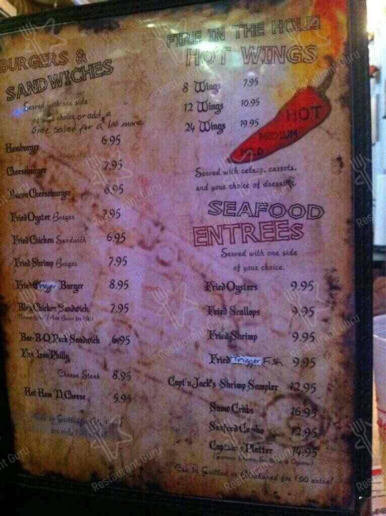 Menu at Red Pirate Family Grill & Oyster Bar, Eastpoint