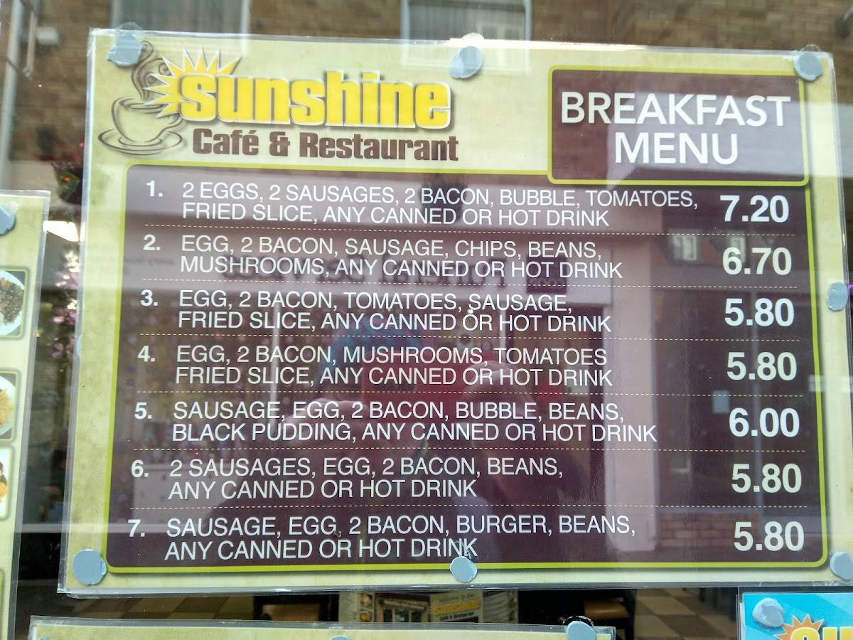 Menu at Anada Cafe, Downham Market