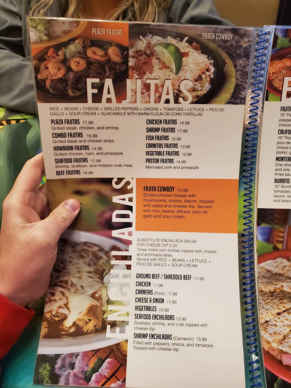 Menu at La Plaza F!esta restaurant, Madelia