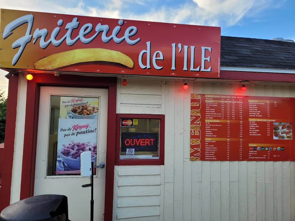 Menu au Friterie de lÎle restaurant, Saint-Pierre