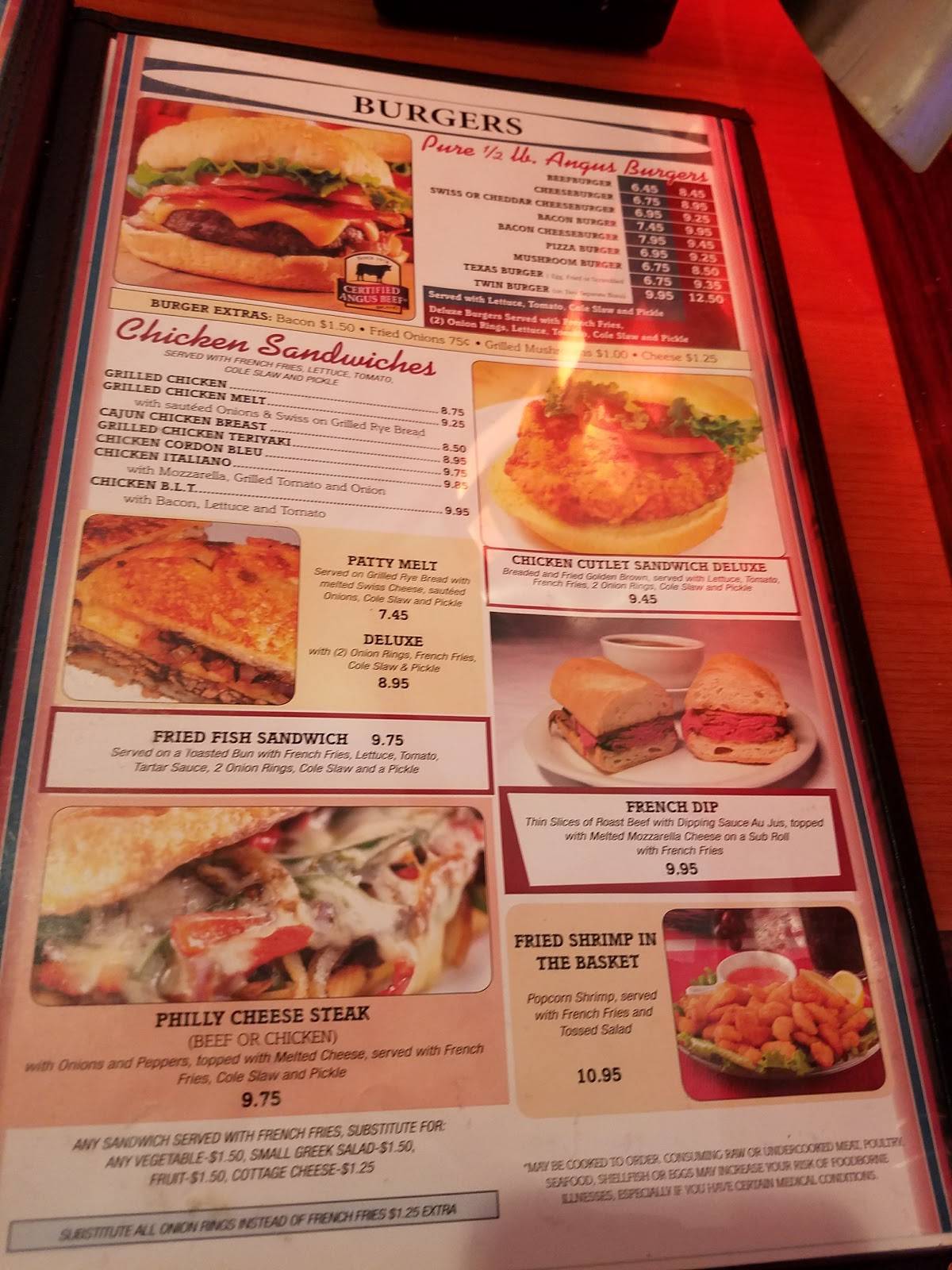 Menu at Sandy Springs Diner restaurant, Sandy Springs, Roswell Rd